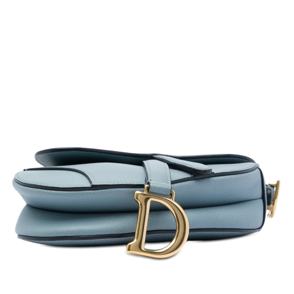 Pre-Loved Dior Mini Grained Calfskin Saddle Bag - Picture 3 of 5